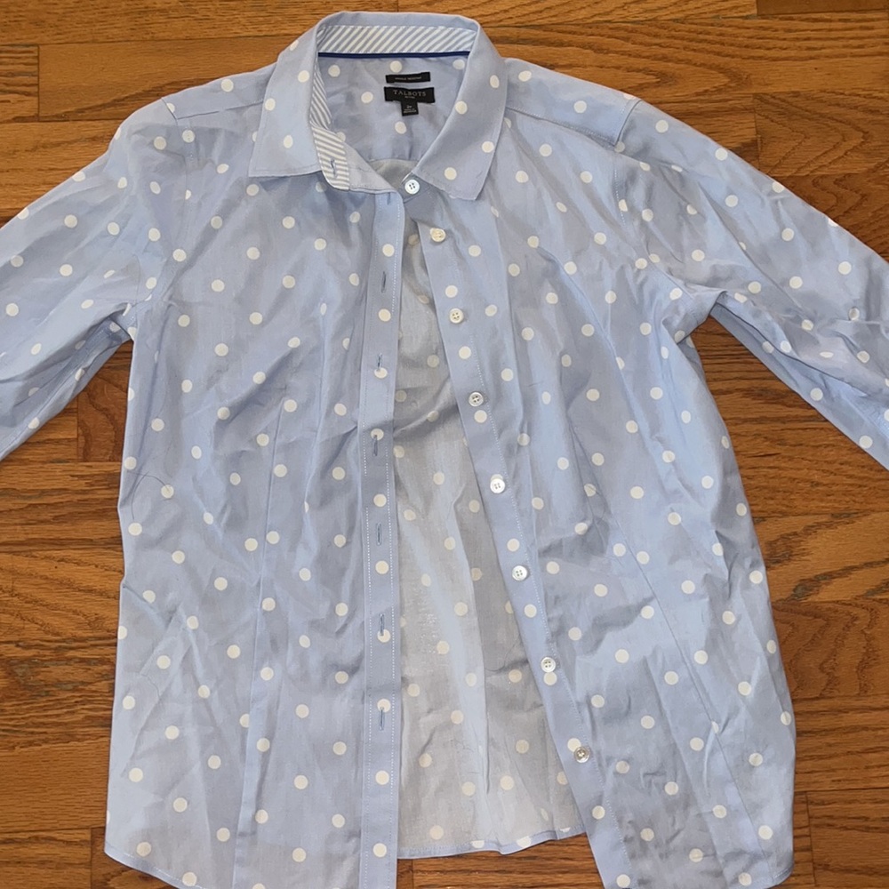 Talbots Button Down Blouse - image 2